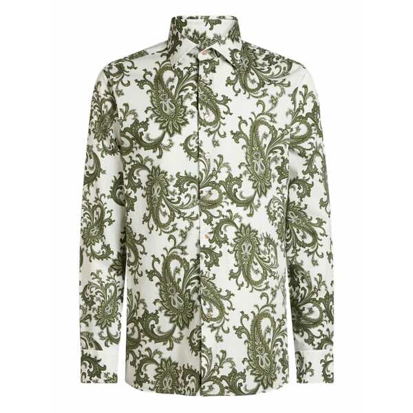 エトロ メンズ ティーシャツ トップス Paisley cotton shirt White