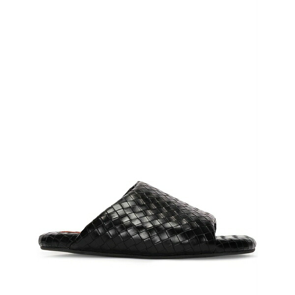 サイモン銀鏡 レディース サンダル シューズ Woven-design bubble slides Black