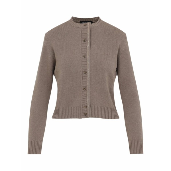 ファビアナ フィリッピ レディース ジレー アウター Ribbed button cardigan Neutrals
