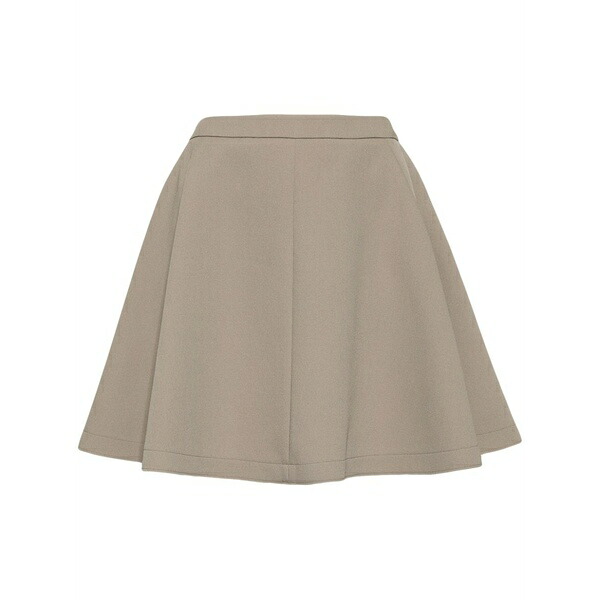 意中の女 レディース スコート ボトムス Virgin-wool skater skirt Neutrals
