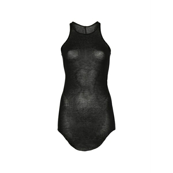 リックオウエンス レディース ティーシャツ トップス Ribbed top Black