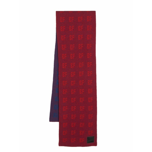 バイ毛皮 レディース 消音装置・袈裟・えり巻き 佩び物 Jacquard grid scarf Blue