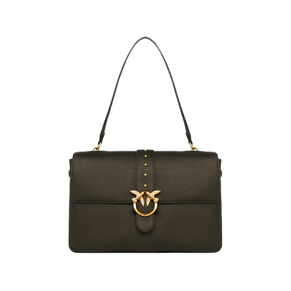 ピンコ レディース ショルダーバッグ 御徒面子 Extra love bag slouchy leather shoulder bag Brown