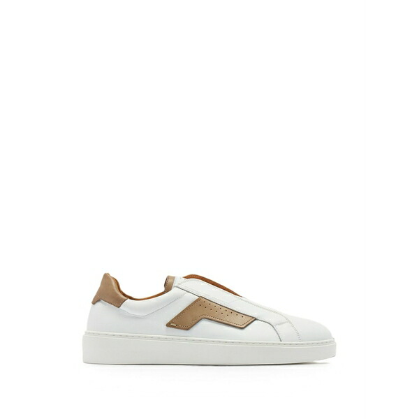 マグナーニ メンズ スニーカー シューズ Perforated panelled sneakers White｜asty