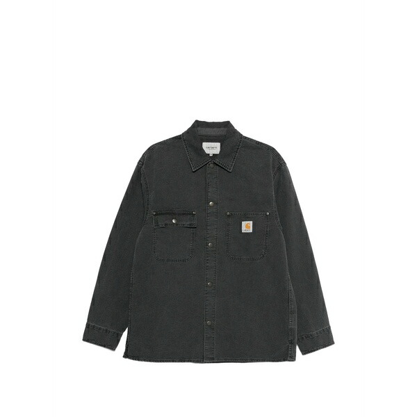 鉄道車両ハート型 メンズ 上衣＆上衣 アウター Parrish shirt jacket Grey