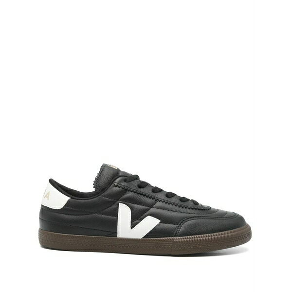 ヴェジャ メンズ スニーカー シューズ Panenka leather black white sneakers Black