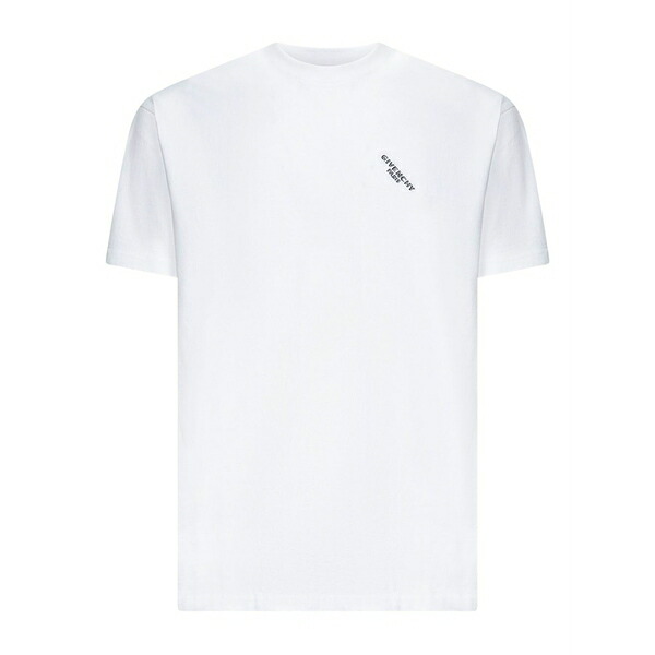 ジバンシー メンズ プルオーバー トップス Logo-print crew-neck t-shirt White