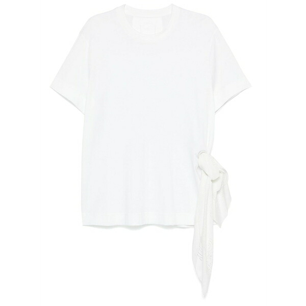 ジバンシー レディース ティーシャツ トップス Scarf-detail t-shirt White