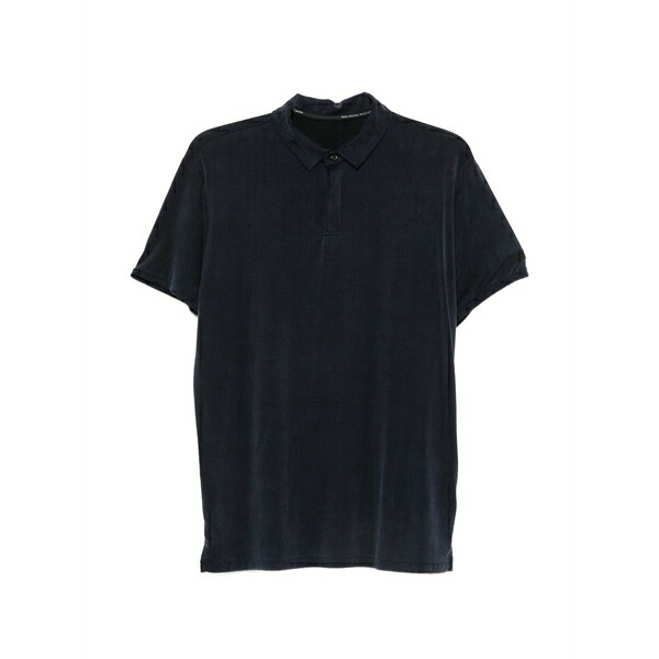 アールアールディ メンズ ポロシャツ トップス Cupro short-sleeve polo shirt Blue｜asty