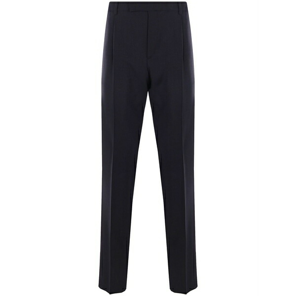 ラルディーニ メンズ 心地好いズボン下 ボトムス Pressed-crease trousers  Blue
