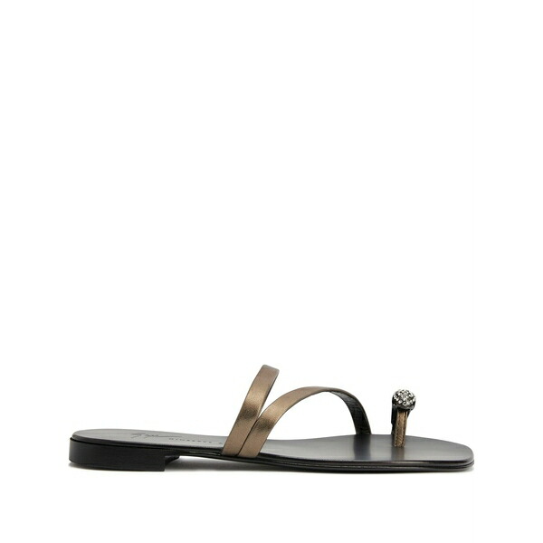 ジュゼッペザノッティ レディース サンダル シューズ Febe crystal-embellished leather sandals Silver