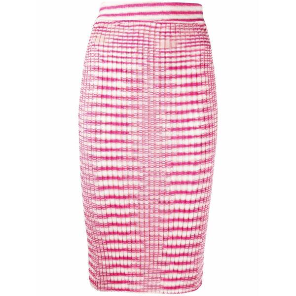ミッソーニ レディース スコート ボトムス Striped rib-knit skirt Pink