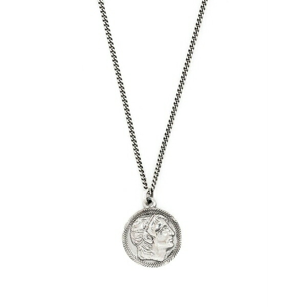 エマニュエレ ビコッキ メンズ 首飾り・チョー鉄道車両 付属物 Ceasar coin pendant necklace Silver