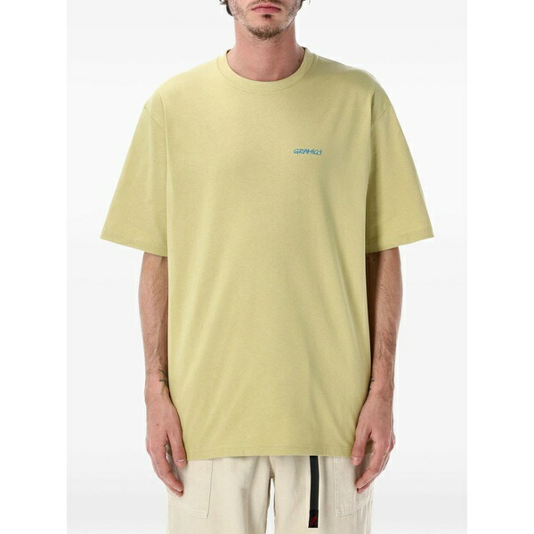 グラミチ メンズ ティーシャツ トップス Ice sculpture t-shirt Green