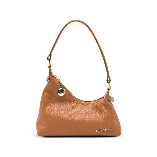 マークエリス レディース ショルダーバッグ 御徒面子 Wynn s pebbled-leather shoulder bag Brown