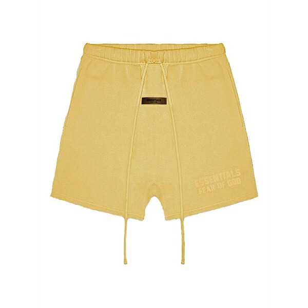 エフオージーエッセンシャルズ メンズ 心地よいズボン下 ボトムス Drawstring shorts Yellow