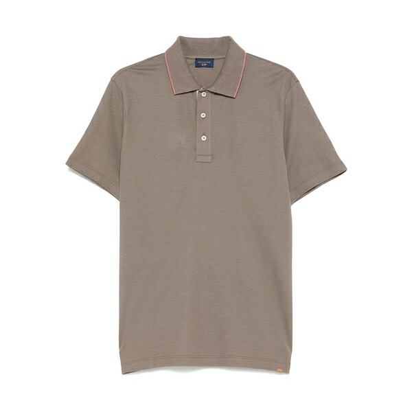 ポールアンドシャーク メンズ スポーツシャツ トップス Piqu￡ polo shirt Brown