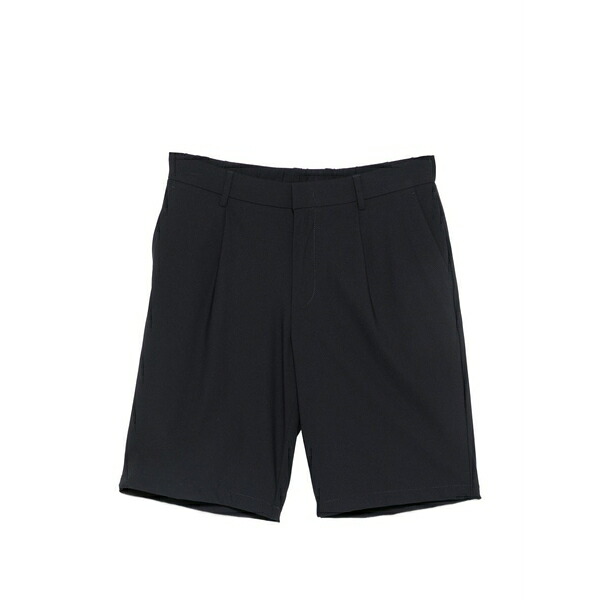 アリー ドックス 963 メンズ 心地よいズボン下 ボトムス Pleated-detail shorts Blue