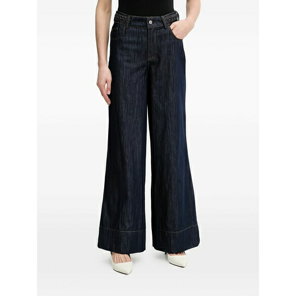 ウイ レディース デニムパンツ ボトムス Braided jeans Blue|asty