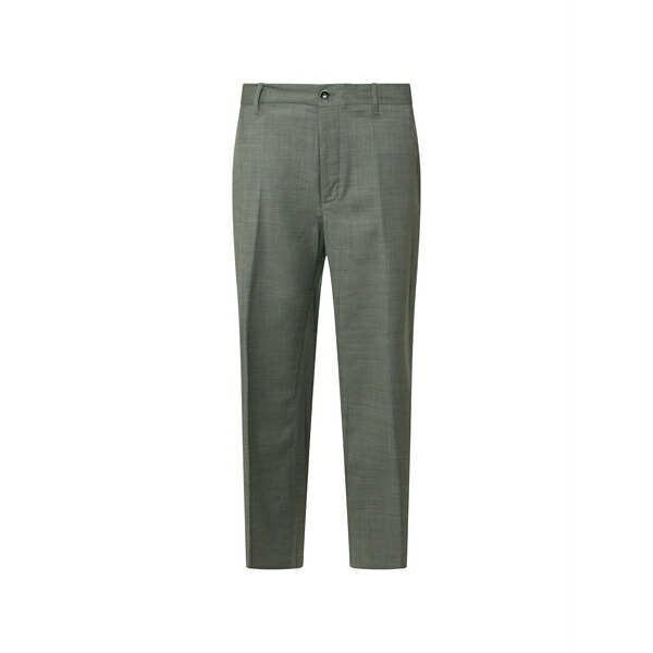 野球クラブ はたご屋 ザ 昼まえ メンズ 心地好いズボン下 ボトムス Pressed-crease stretch trousers Grey