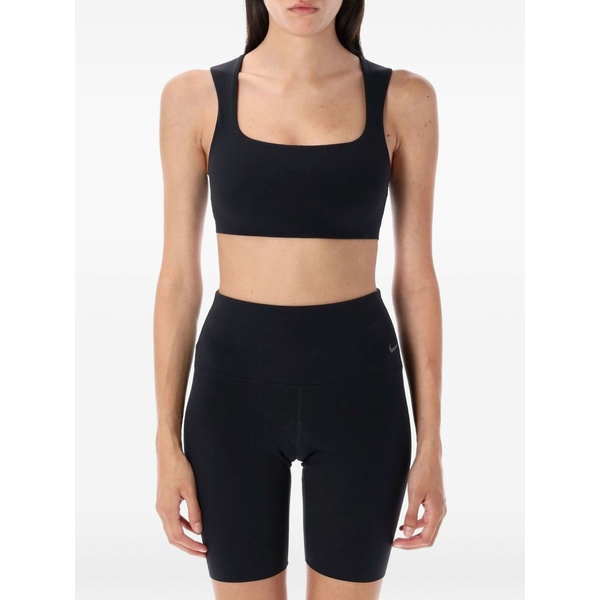 ナイキ レディース カットソー トップス Zenvy square-neckline sports bra Black