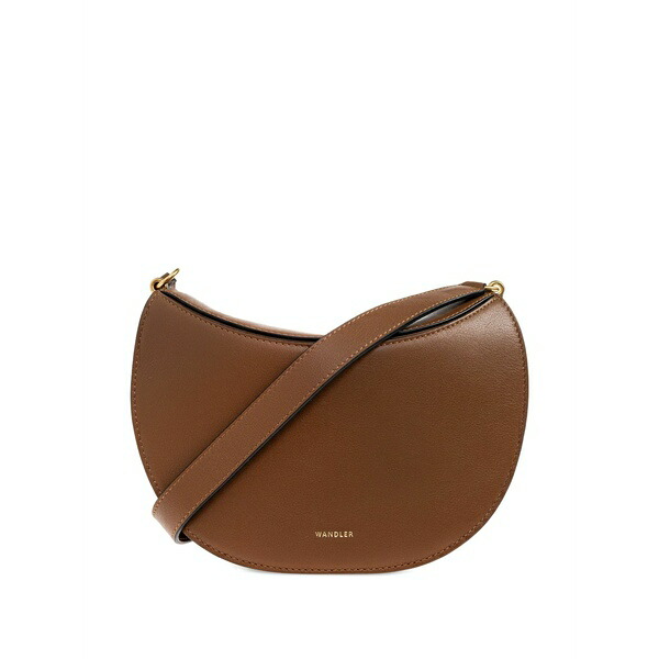 ワンドラー レディース ショルダーバッグ 御徒面子 Big kate leather shoulder bag Brown