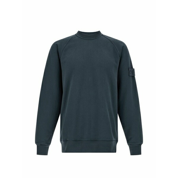 ストーンアイランド メンズ パーカー・スウェットシャツ アウター Patch crew-neck sweatshirt Blue