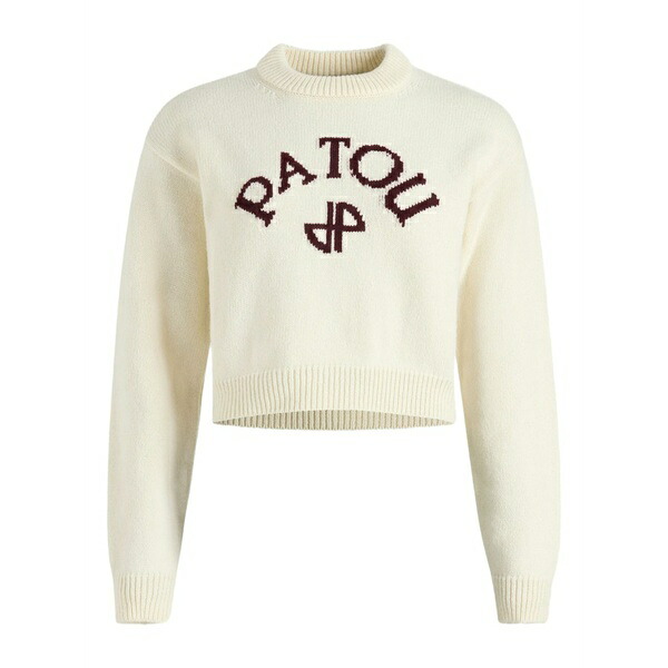ジャンパトゥ レディース 編み物\u0026プルオーバー アウター Logo-intarsia jumper White