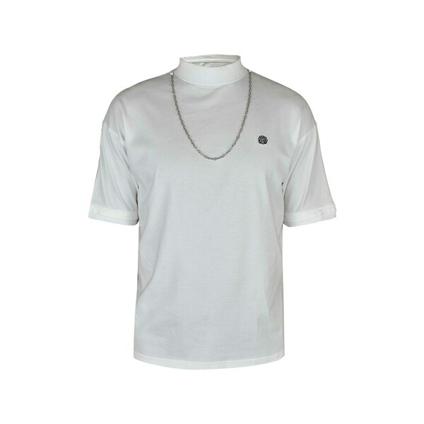 アンブッシュ メンズ プルオーバー トップス Logo-embroidered t-shirt White