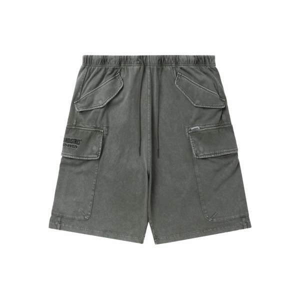 アルファインダストリーズ メンズ 心地好いズボン下 ボトムス Cotton cargo shorts Green