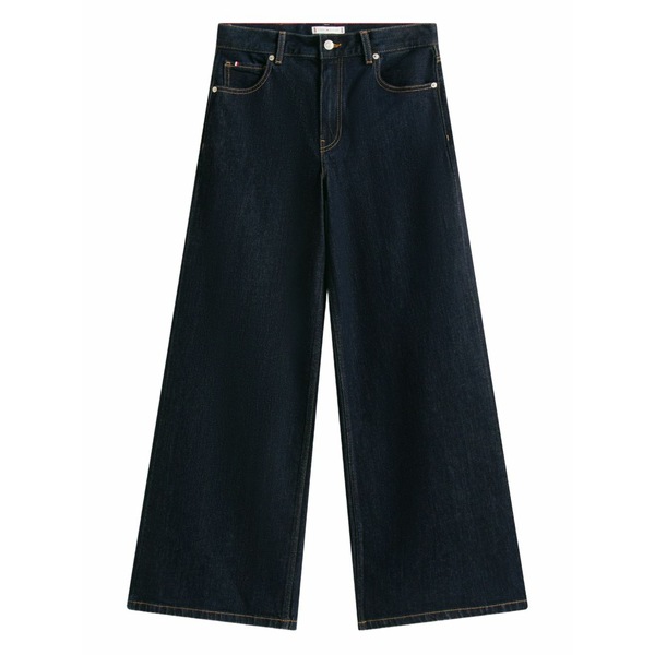 トミー ヒルフィガー レディース ジーンズズボン下 ボトムス 70s five-pockets wide leg jeans Blue