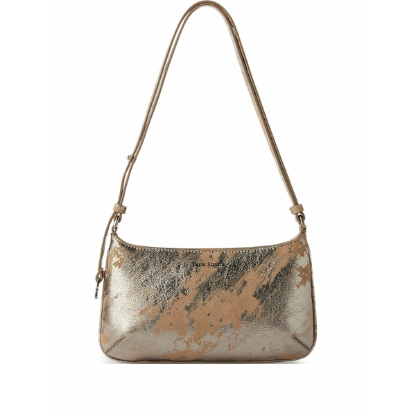 パーム・エンジェルス レディース ショルダーバッグ 御徒面子 Giorgina wrinkled leather shoulder bag Silver