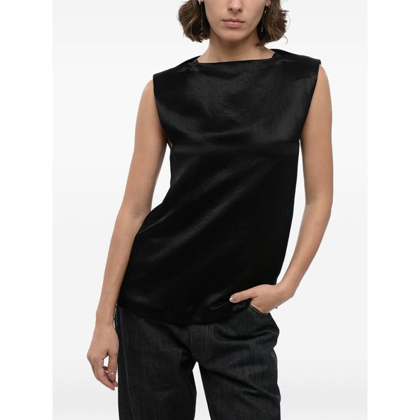 ジル・サンダー レディース ティーシャツ トップス Crew-neck sleeveless top Black