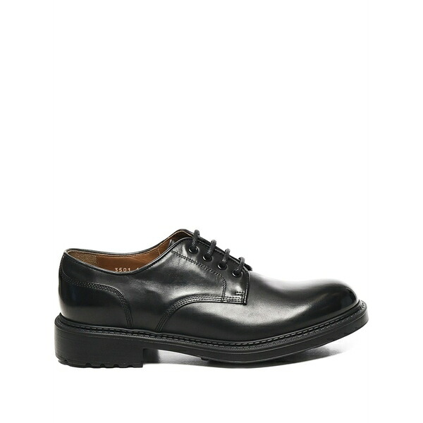 ドンカルズ メンズ 御召しものシューズ シューズ Lace-up leather derby shoes  Black
