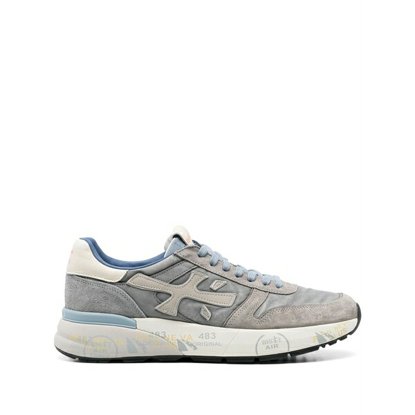 プレミアータ メンズ スニーカー シューズ Mick 7247 panelled sneakers Grey