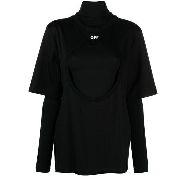 象牙色 レディース プルオーバー トップス Meteor double-layer cotton t-shirt Black