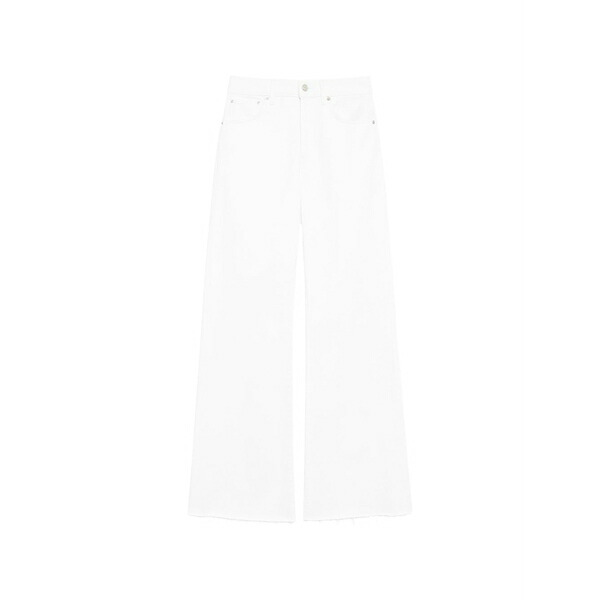 アニービン レディース デニムパンツ ボトムス Wyatt raw-cut denim jeans White|asty