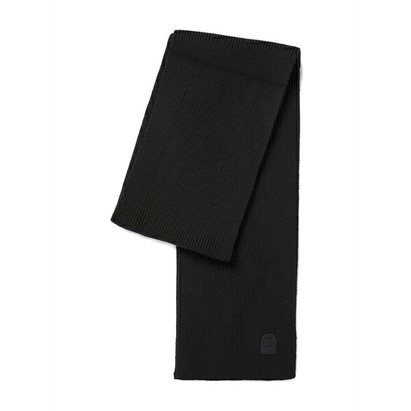 パラジャンパーズ メンズ えり巻き・袈裟・えり巻き 付属物 Logo-patch wool scarf Black