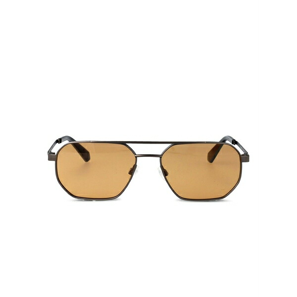 カルバンクライン メンズ サングラス・アイウェア 添え物 Geometric-frame sunglasses Black