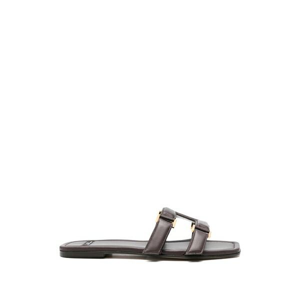 エリザベスフランキ レディース サンダル シューズ Buckle strap sandals Brown