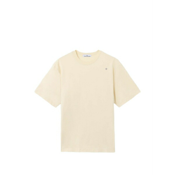 ストーンアイランド メンズ プルオーバー トップス Crew-neck logo t-shirt Neutrals