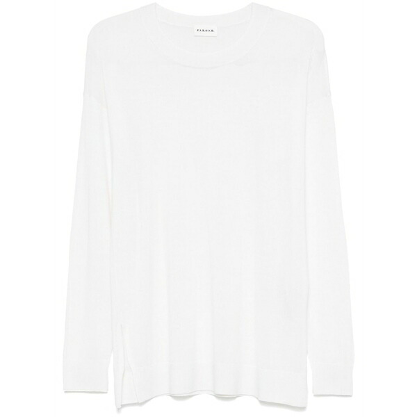 パロッシュ レディース 編み物\u0026プルオーバー アウター Linfa sweater White