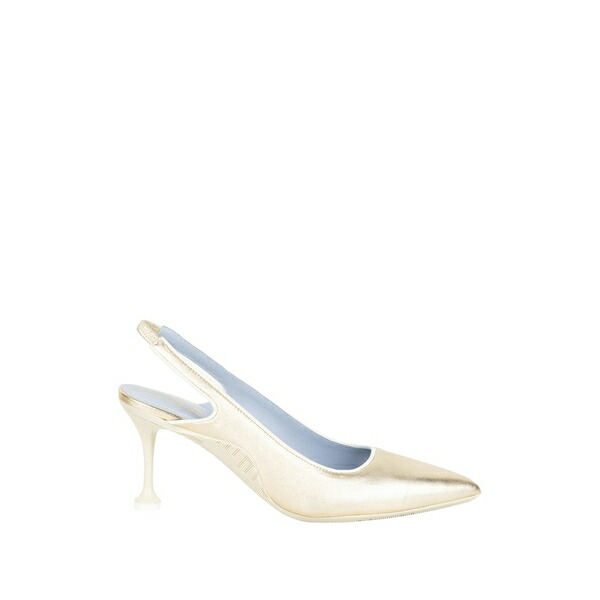 ボイルブランシェ レディース パンプス シューズ Metallic slingback pumps Gold