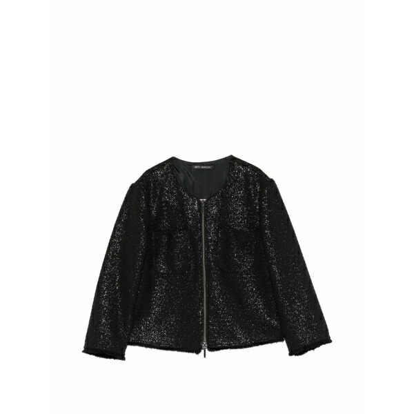 ベティーバークレイ レディース ジレー アウター Sequin-embellished zip-up cardigan Black