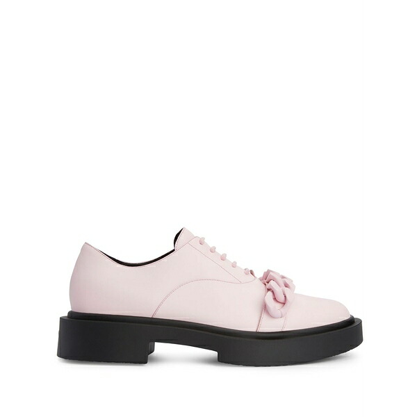 ジュゼッペザノッティ メンズ 御召しものシューズ シューズ Adrik chain-trim lace-up oxford shoes Pink