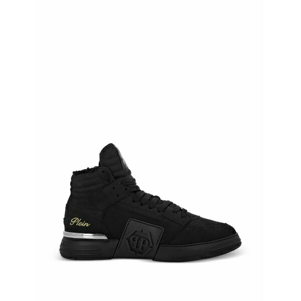 フィリップ飾り気のない メンズ スニーカー シューズ Phantom kick$ hi-top sneakers Black