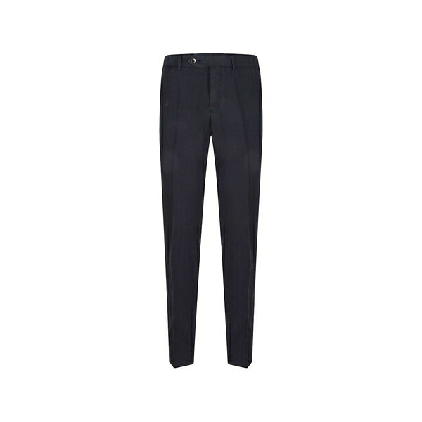 PTトリノ メンズ 心地好いズボン下 ボトムス Pressed-crease straight-leg trousers Blue