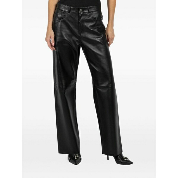 ハイクール レディース カジュアルパンツ ボトムス Leather trousers Black｜asty