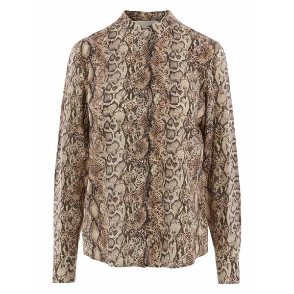 イザ呼びりん マラン レディース プルオーバー トップス Ilda shirt Brown