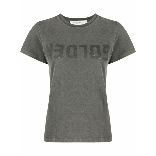 ゴールデングース レディース プルオーバー トップス Distressed logo-print t-shirt Grey